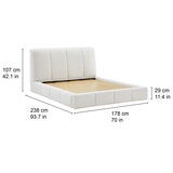 Aiden & Ivy, Cama Queen Tapizada Aiden & Ivy, Cama Queen Tapizada