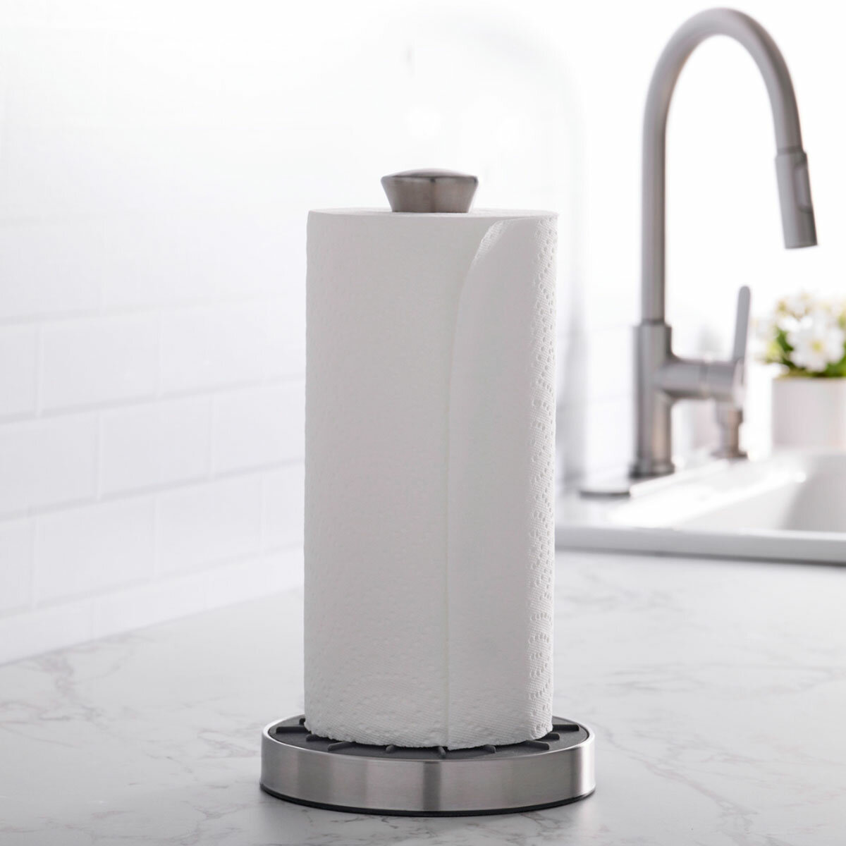 Kamenstein Portarollos de Acero Inoxidable para Servitoallas con Rociador Integrado