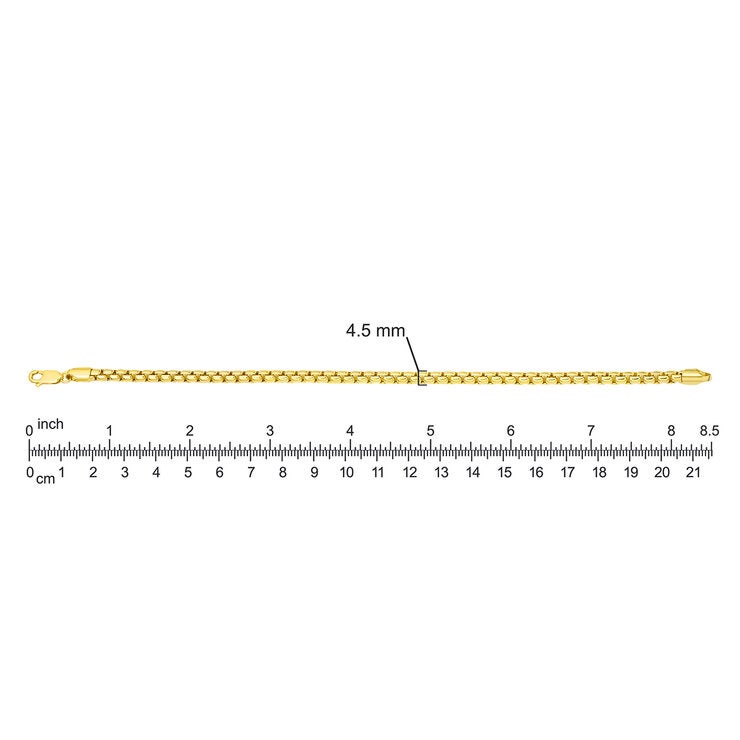 Pulsera de Oro Amarillo, 14K Pulsera de Oro Amarillo, 14K