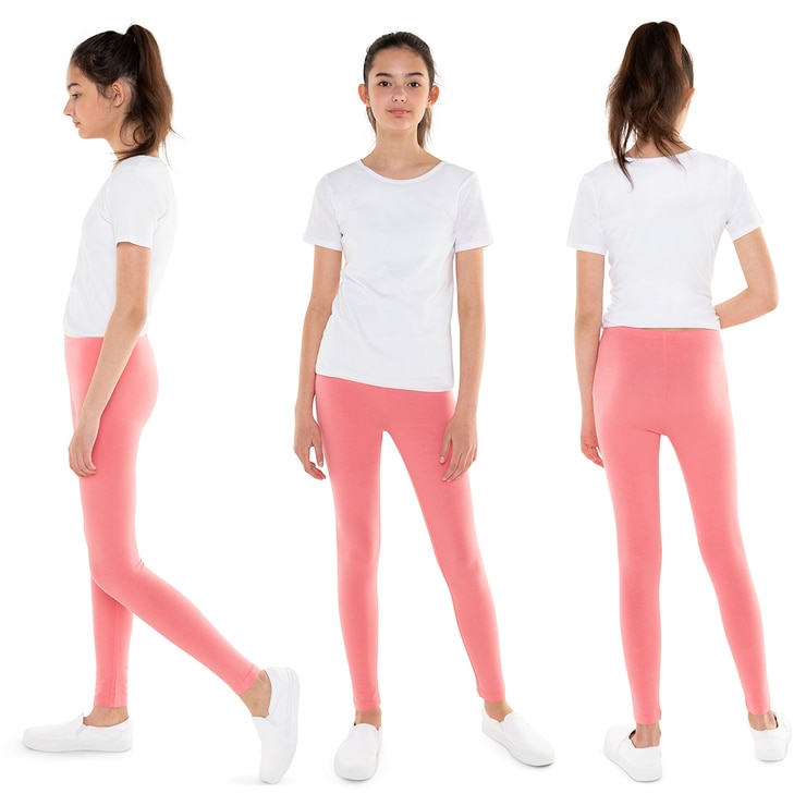 Vigoss, Leggings para Niña, 3 piezas, Gris, Rosa, Azul Marino con