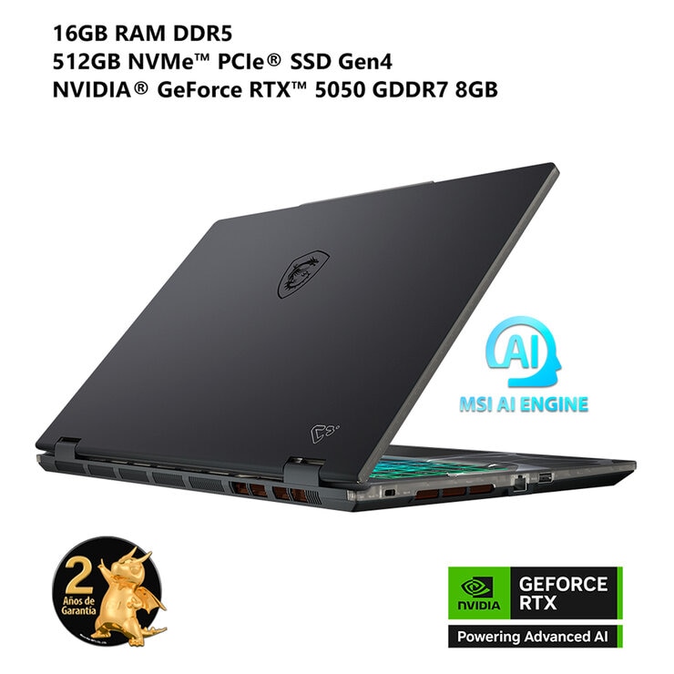 MSI Cyborg 15 Laptop Gaming 15.6" FHD Intel Core 7 16GB 512GB SSD