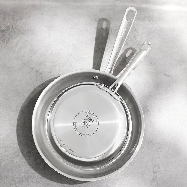 T-Fal Batería de Cocina de Acero Inoxidable Tri-Ply, 12 Piezas T-Fal Batería de Cocina de Acero Inoxidable Tri-Ply, 12 Piezas