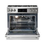 Thor Kitchen Estufa de Gas Natural 6 Quemadores 91 cm Convertible a Gas LP (Kit Incluido)