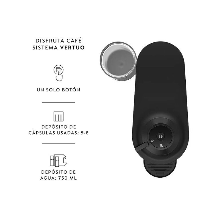 Nespresso Cafetera Pop Vertuo con Termo Incluye 12 Cápsulas de Café