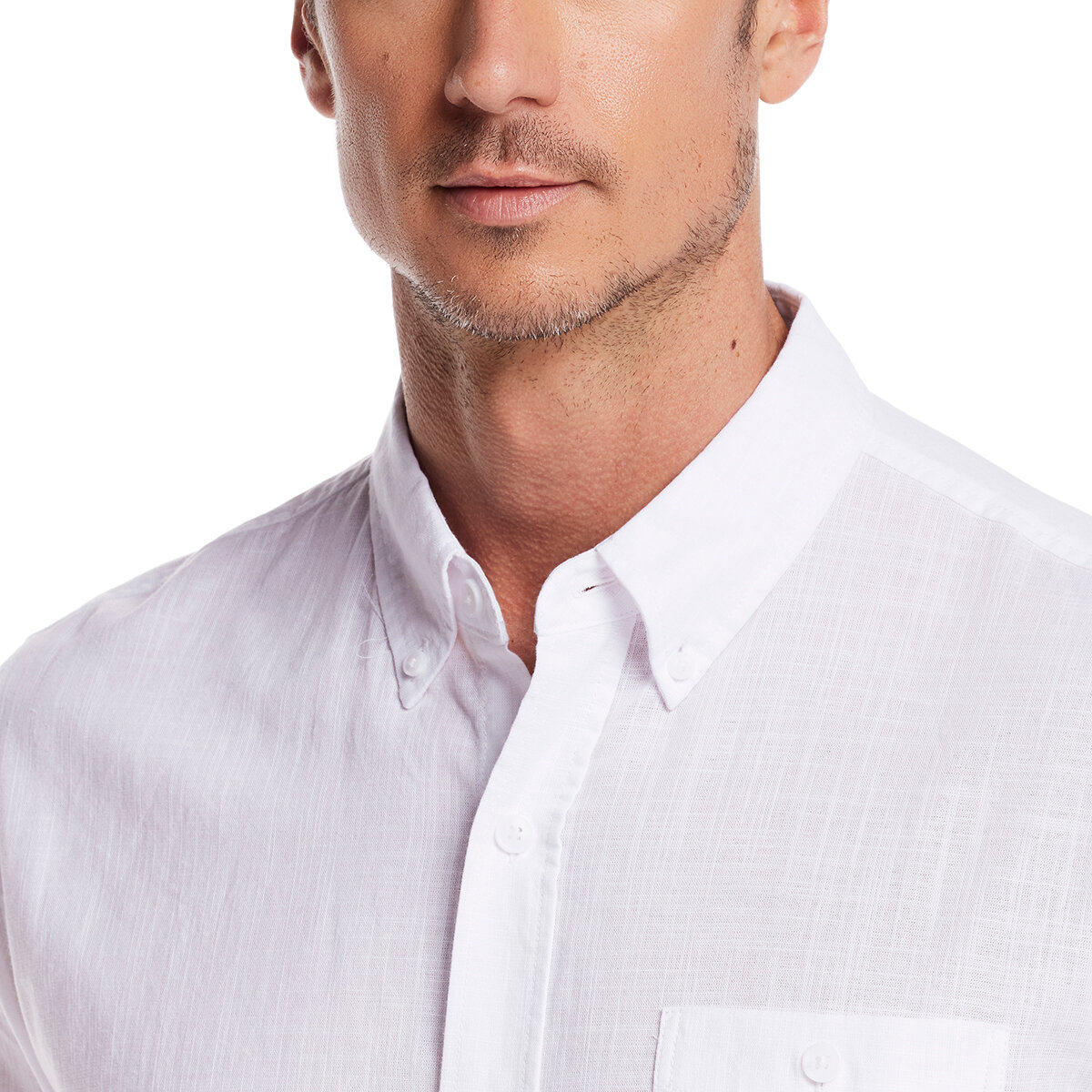 Weatherproof Vintage Camisa para Caballero Blanco Extra Grande