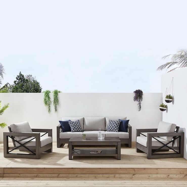 Austin Sala de Patio de 4 piezas Color Beige | Costco México
