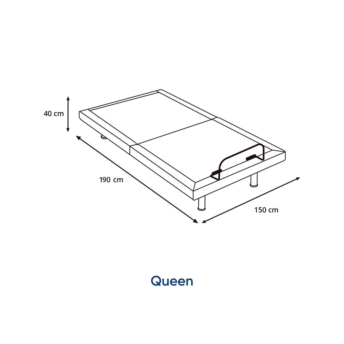 Luuna Base Eléctrica Rise Queen Beige