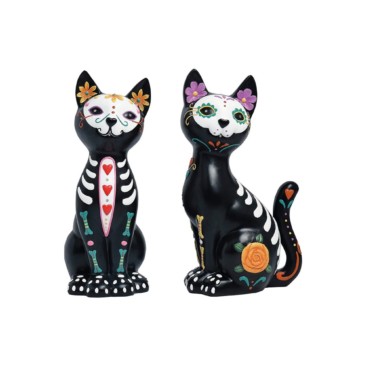 Gatos Decorativos de Día de Muertos