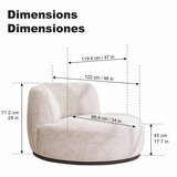 Lounge & Co. Silla de Acento Giratoria