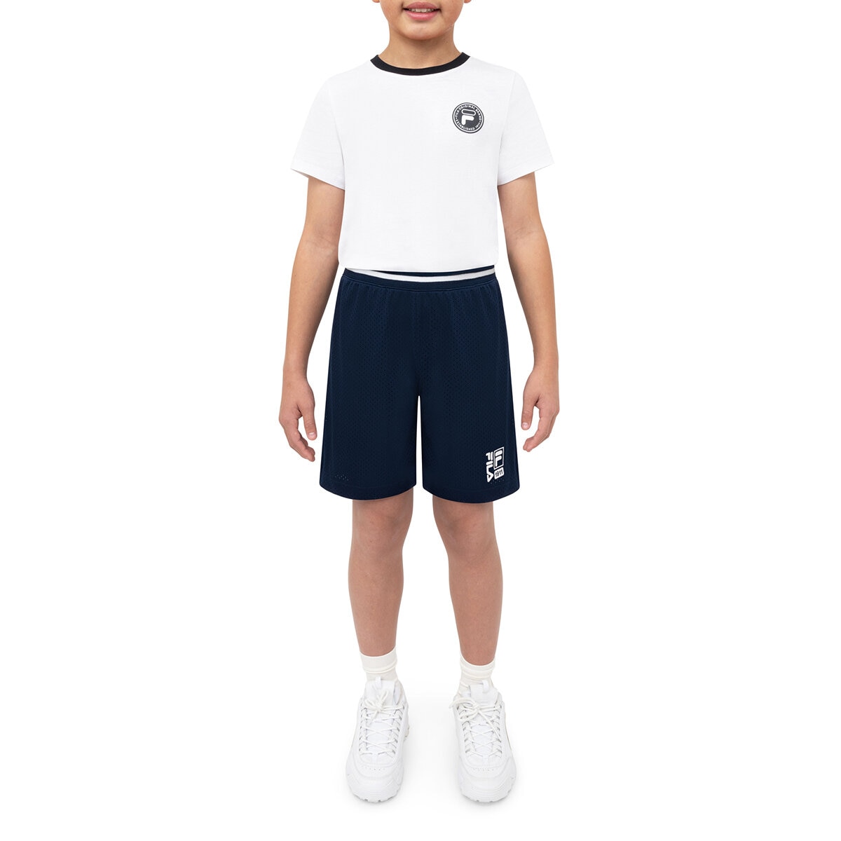 FILA Shorts 2 piezas para Niños Azul Marino / Azul 7 / 8 Años