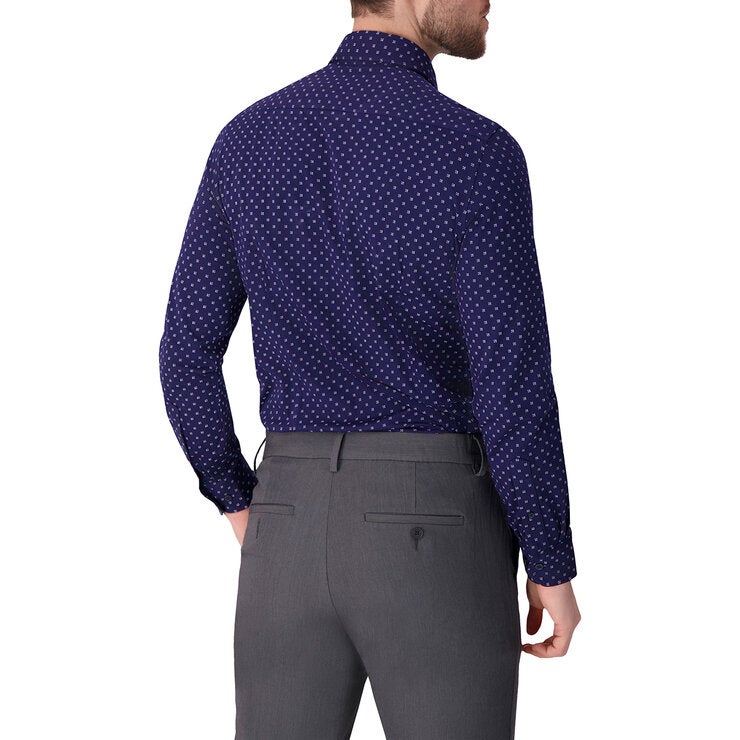 Victor Emmanuel Camisa para Caballero Azul Cuello 16.5 Manga 34/35