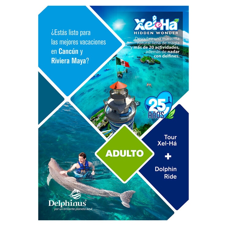 Tour Paquete Adulto - Xel-Há + Nado con Delfines