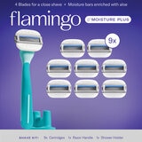 Flamingo Rastrillo 9 Cartuchos