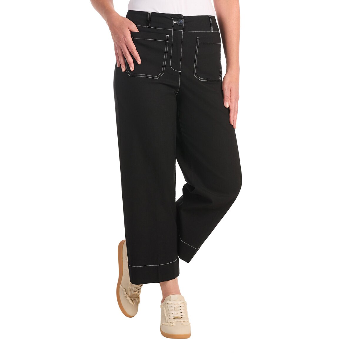 Hilary Radley Pantalones para Dama Negro 4