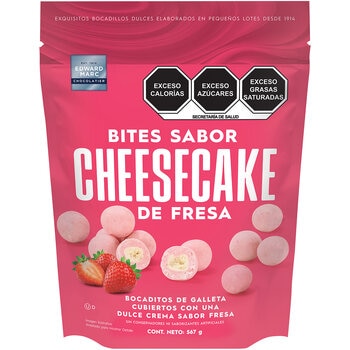 Edward Marc Bites Sabor Cheesecake de Fresa 567 g