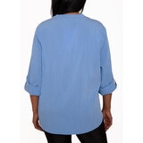 Mario Serrani Italy Blusa para Dama Azul Chica