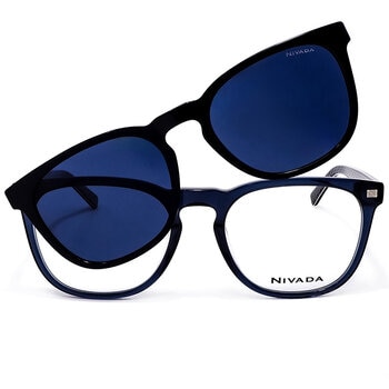 Nivada VNV.X223A.0BLU.56 Armazón Oftálmico + Clip Solar Polarizado Nivada VNV.X223A.0BLU.56 Armazón Oftálmico + Clip Solar Polarizado