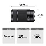 Sony Lente E 55-210 MM F4.5-6.3 OSS Sony Lente E 55-210 MM F4.5-6.3 OSS