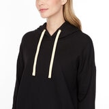 Buffalo David Bitton Sudadera para Dama Negro Extra Chica