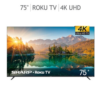 Sharp Pantalla 75" 4K UHD Smart TV