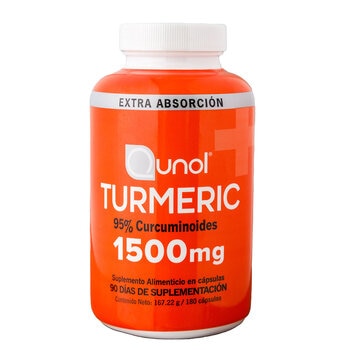 Qunol Turmeric 180 cápsulas de 1500 mg