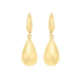 Aretes de Gota de Agua, Oro Amarillo 14K Aretes de Gota de Agua, Oro Amarillo 14K