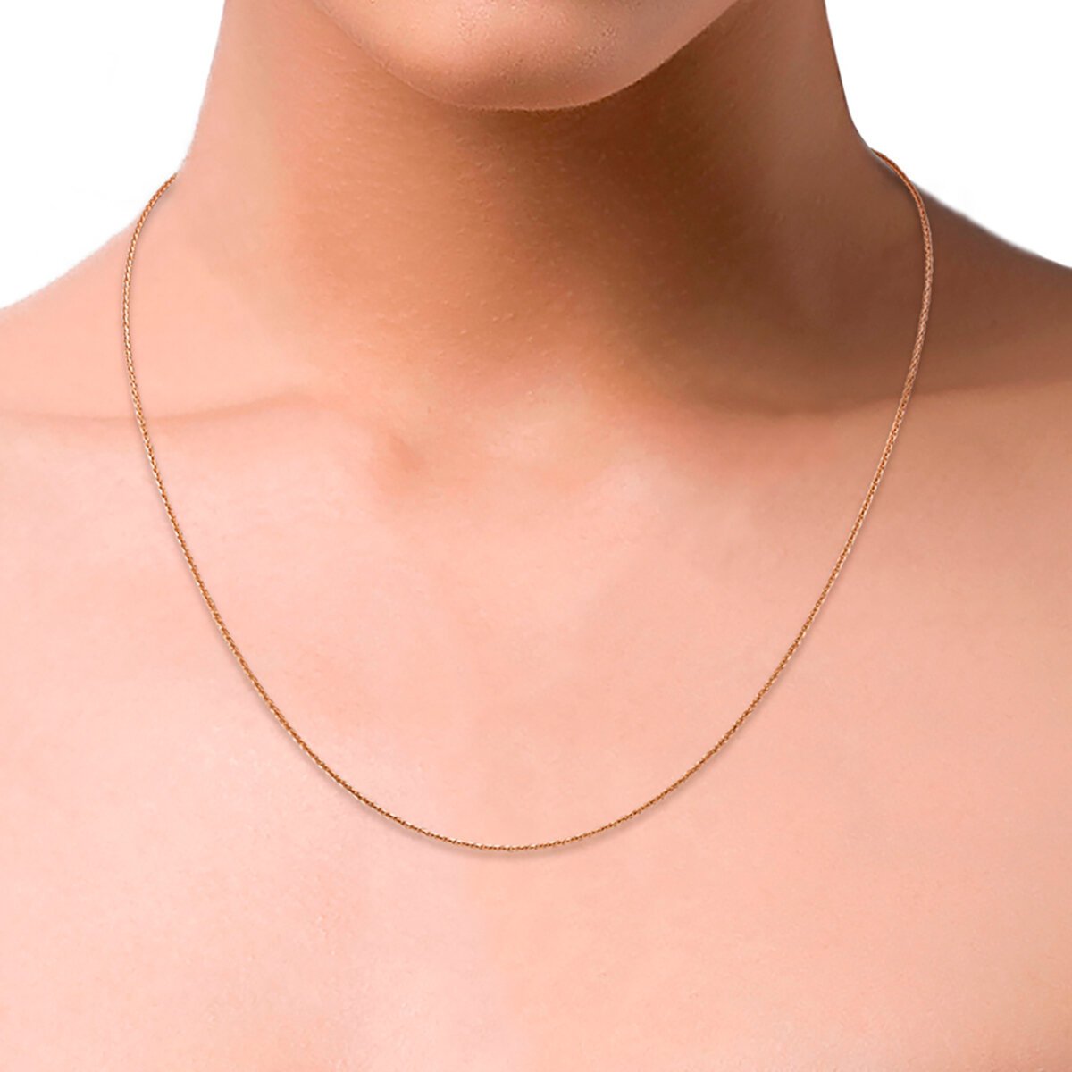 Collar, Oro Amarillo de 14K, 55.88cm