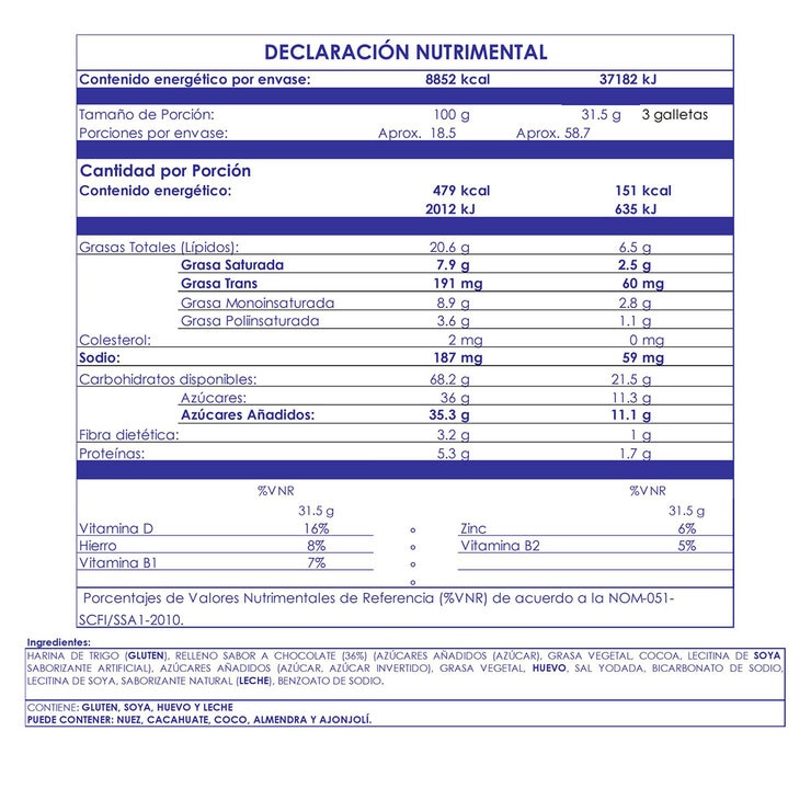 Marinela Galletas Príncipe con Relleno Sabor Chocolate 22/84 g Marinela Galletas Príncipe con Relleno Sabor Chocolate 22/84 g