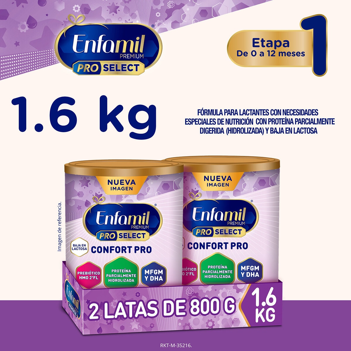 Enfamil Promental Confort Fórmula Láctea 2 pzas de 800 g