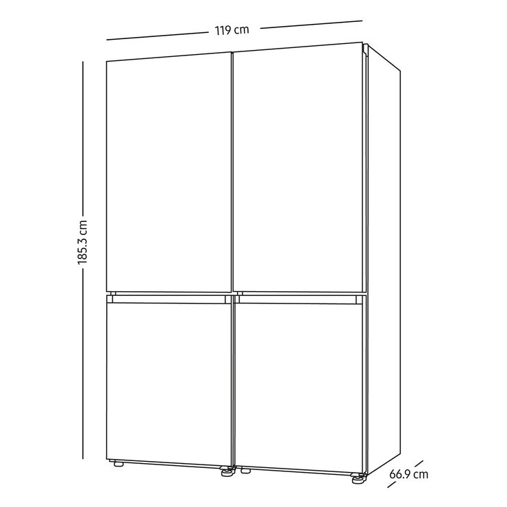 Samsung Bespoke Refrigerador Modular Bottom Mount 12'/12'