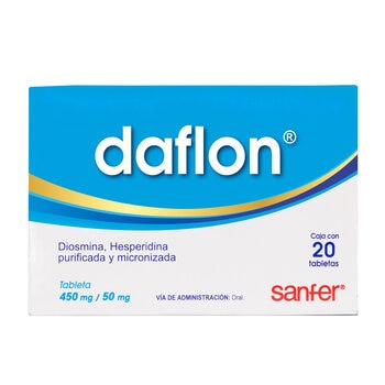 Daflon 500mg con 20 Tabletas