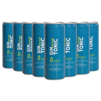Dry Blue Express Gin Tonic Sin Azúcar 8/355ml Dry Blue Express Gin Tonic Sin Azúcar 8/355ml