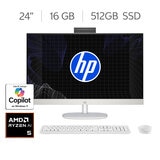 HP All-in-One AI 24-ct2250la 24" Full HD AMD Ryzen AI 5 16GB 512GB SSD HP All-in-One AI 24-ct2250la 24" Full HD AMD Ryzen AI 5 16GB 512GB SSD