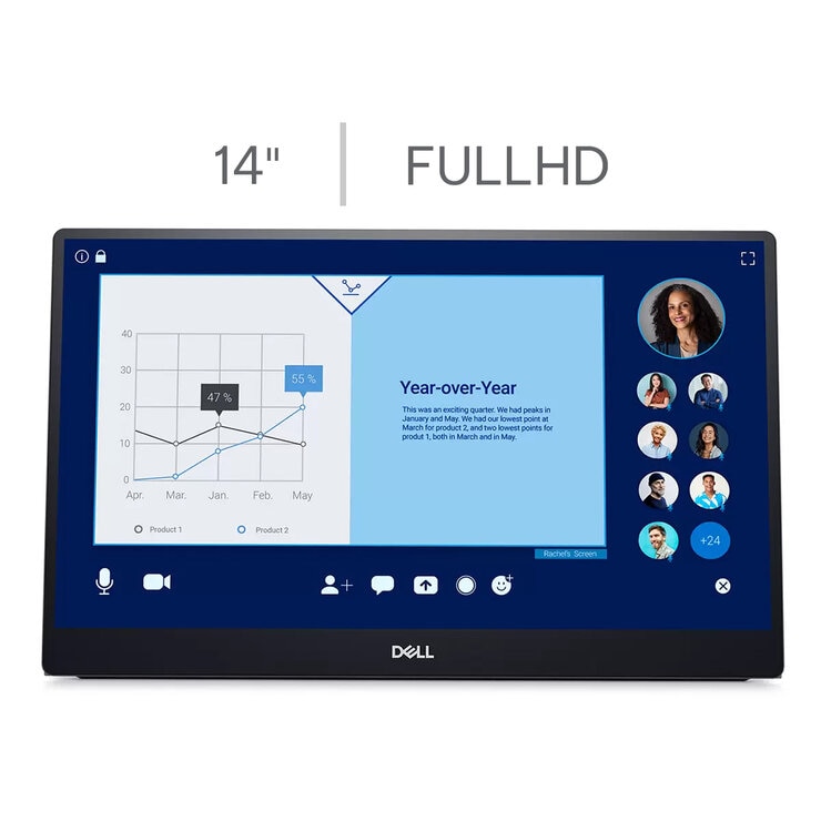 DELL Monitor Portátil 14" Full HD