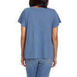 Ella Moss Blusa para Dama Azul Grande