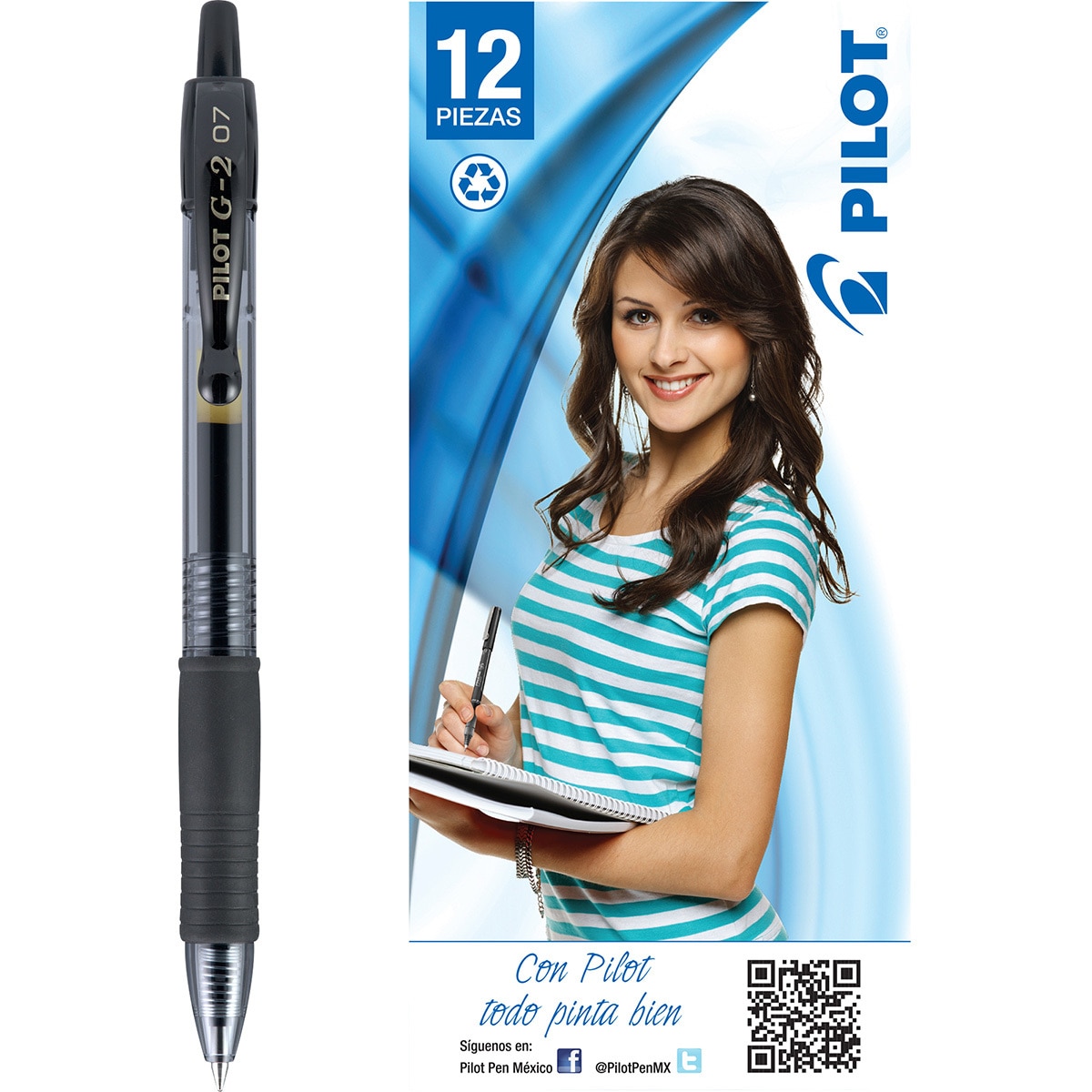 Pilot bolígrafo de gel, punto fino 0.7mm