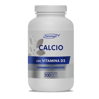 Naturagel Calcio + Vitamina D3 200 Cápsulas