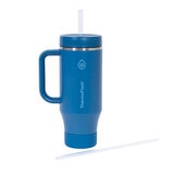 ThermoFlask ThermoTumbler con Aislamiento al Vacío de 1.2 L 2 piezas Blanco/Azul