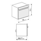 Smeg Horno Eléctrico 76cm Smeg Horno Eléctrico 76cm
