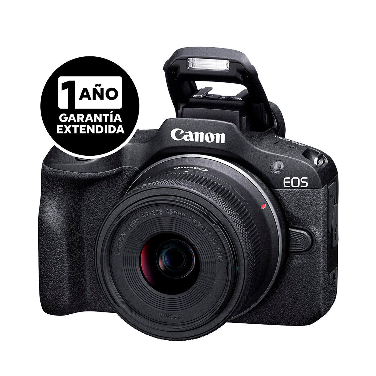 Canon, Cámara Digital EOS R100 RF-S 18-45mm + Garantía Extendida