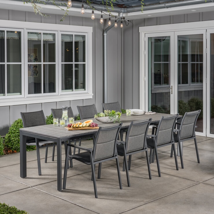 Sunvilla, Dark Forest Comedor Expandible de 9 Piezas para Exterior