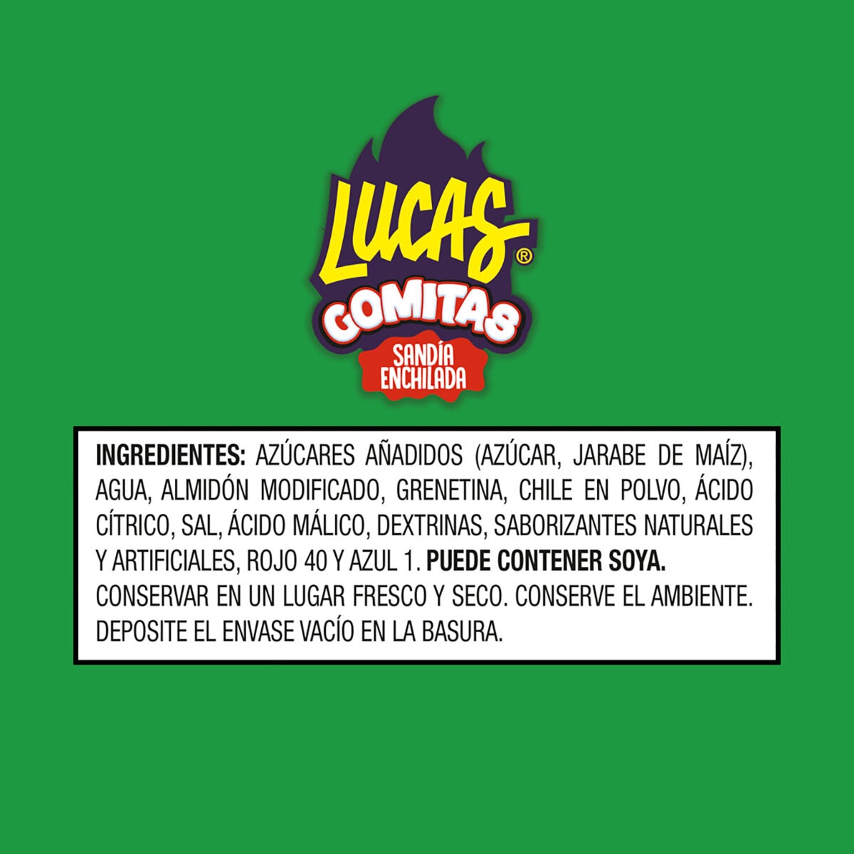 Lucas Gomitas Sabor Sandía 14/40 g Lucas Gomitas Sabor Sandía 14/40 g