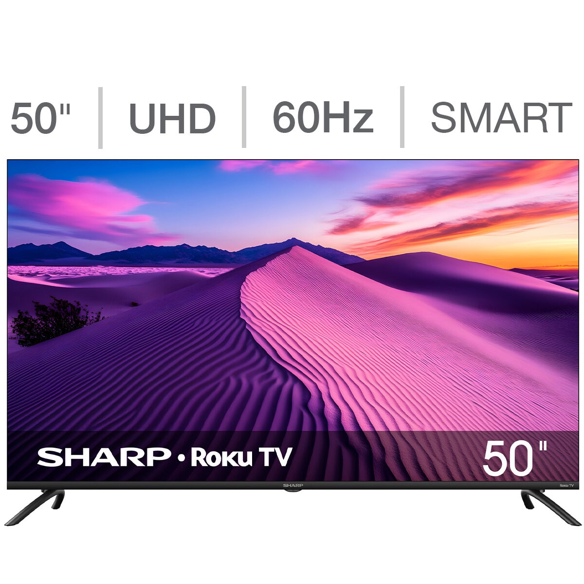 Sharp Pantalla 50" UHD 4K Roku TV