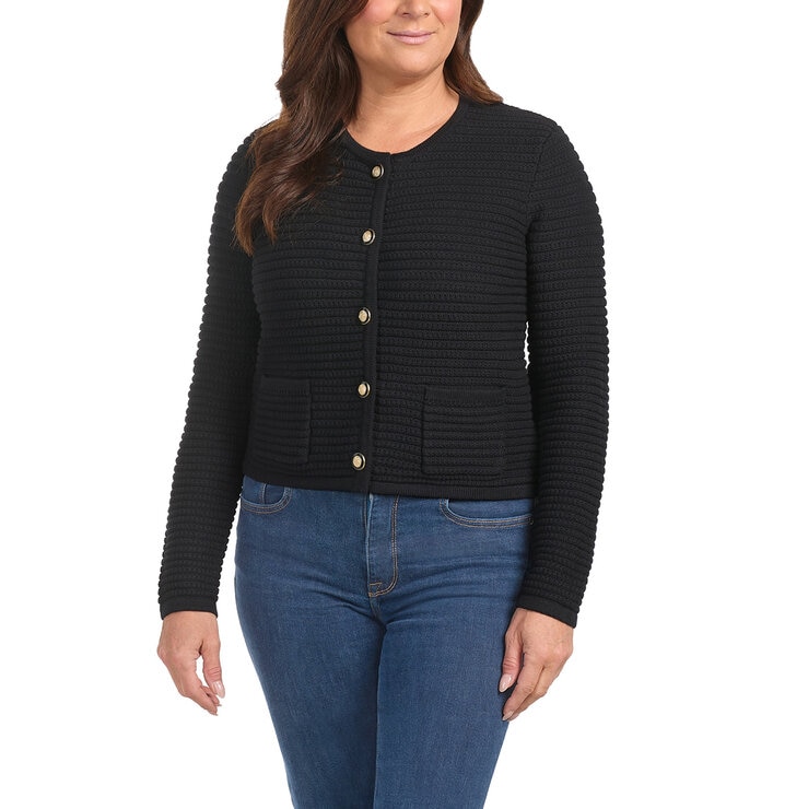 Hilary Radley Suéter para Dama Negro Grande Hilary Radley Suéter para Dama Negro Grande