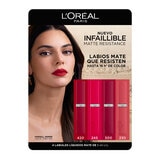 L'Oréal Paris Le Matte Resistance Labial Líquido 4 pzas