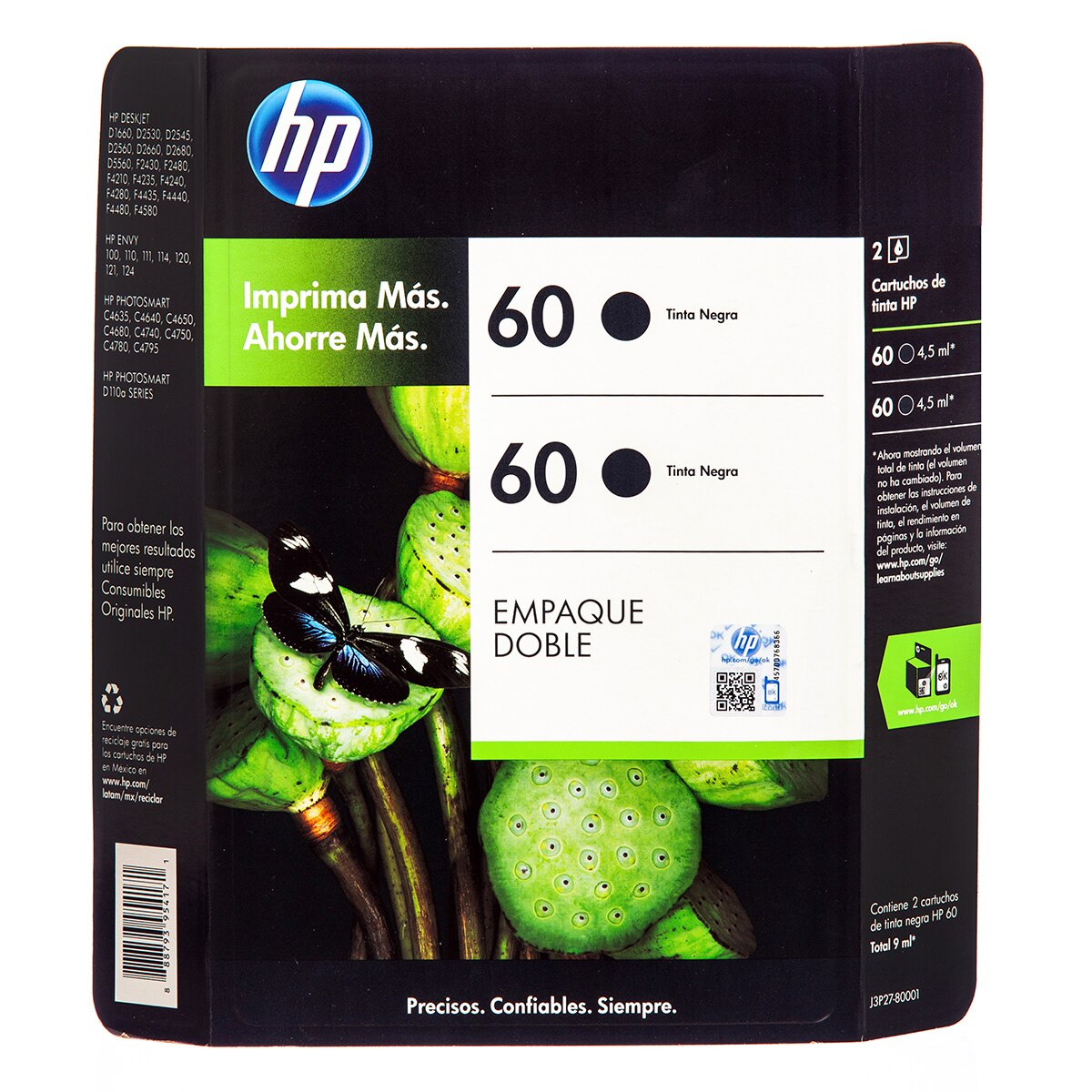 HP60 Cartucho de Tinta Negro | Costco México