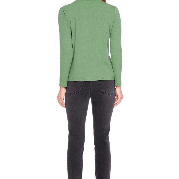 S.C. & CO. Blusa para Dama Verde Mediana