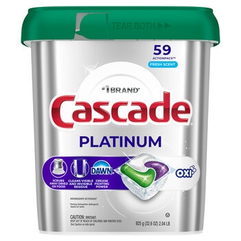 Cascade Platinum Detergente para Lavavajillas 59 pzas