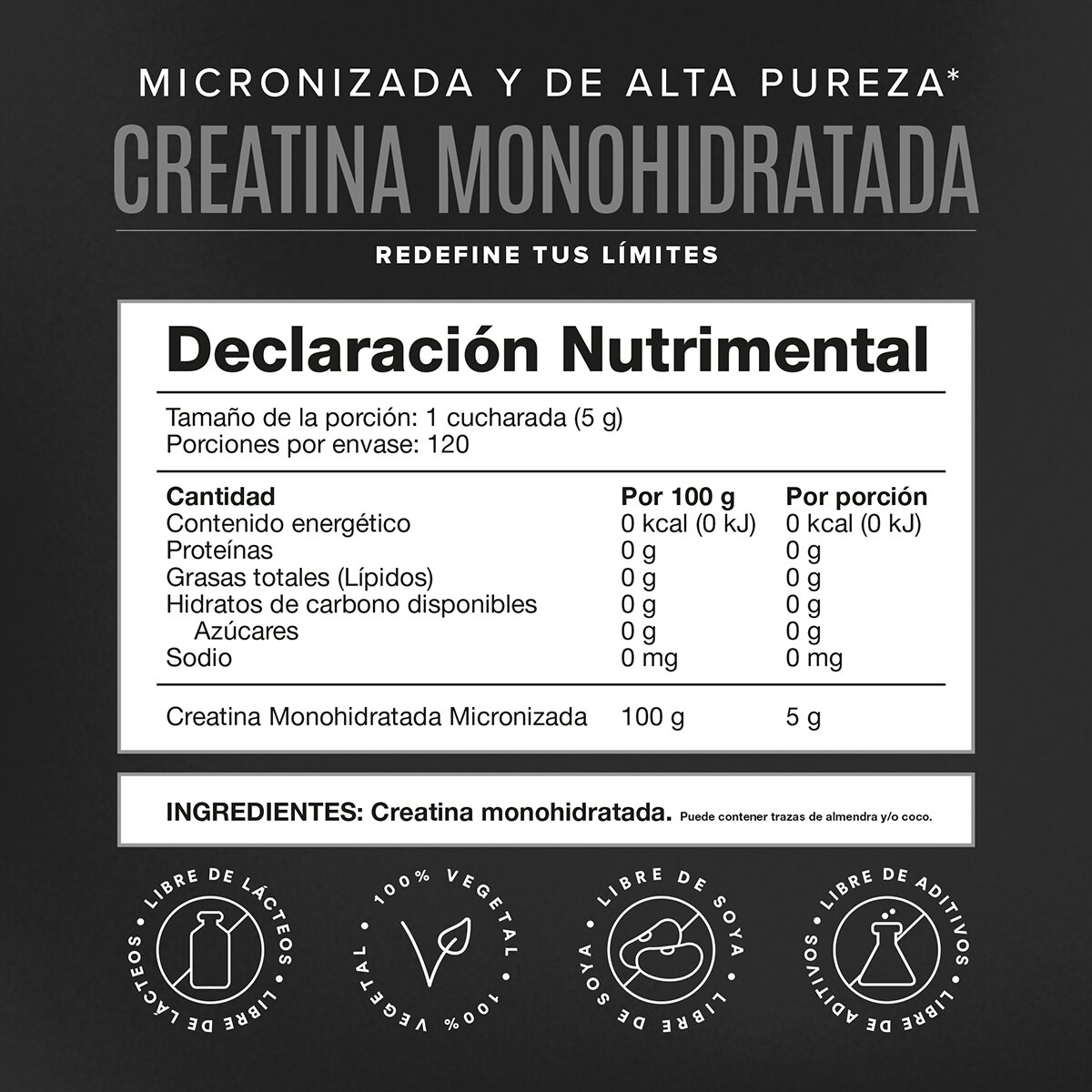 Creatina Monohidratada Birdman 600 gr