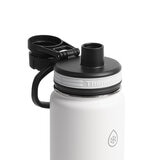 ThermoFlask 2 Botellas de Acero Inoxidable con Aislamiento al Vacío de Doble Pared Blanco/Amarillo